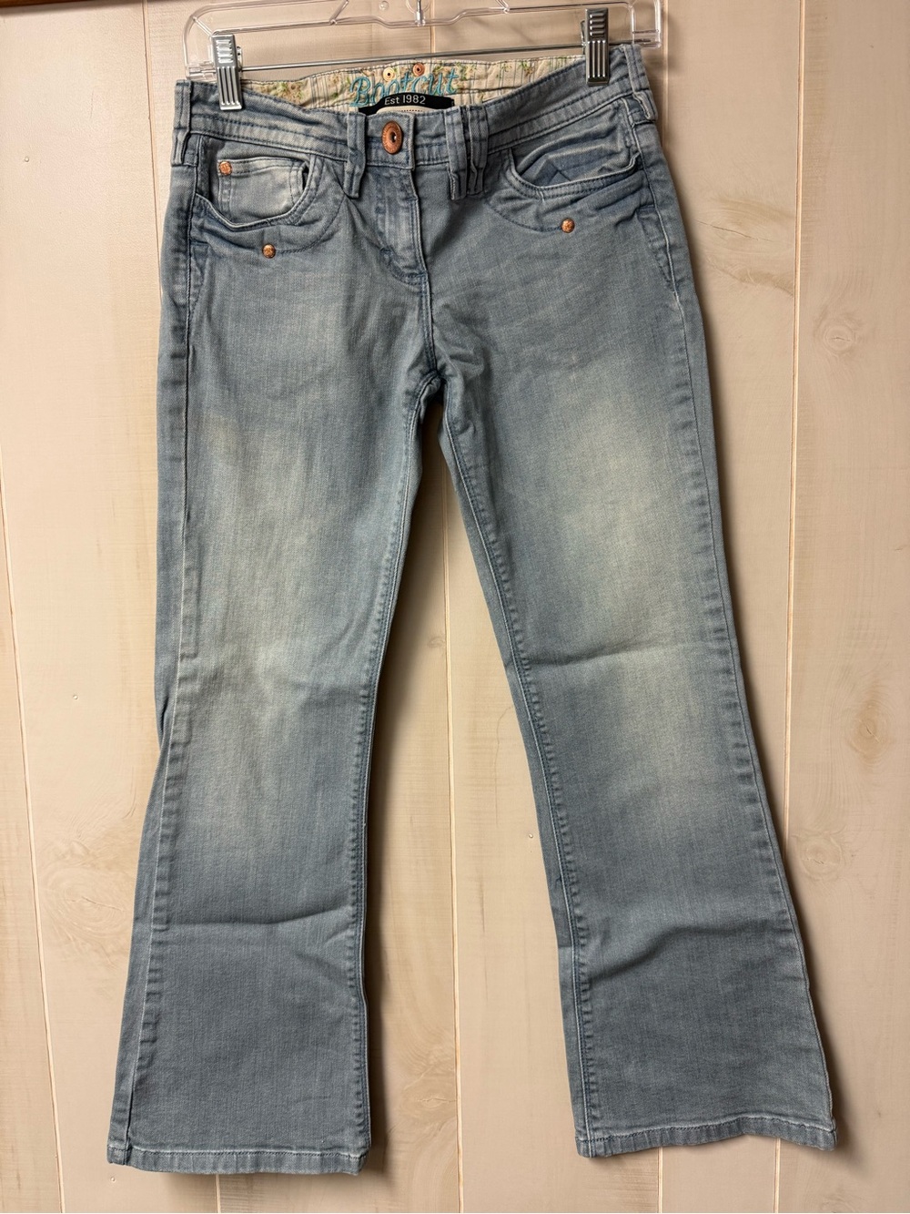 Next Petite Bootcut Light Wash Jeans Women’s Size 8 Denim Y2K